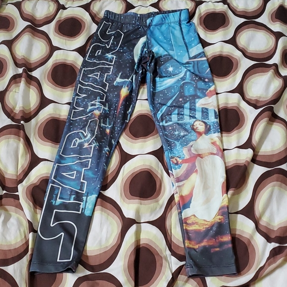 Star Wars Pants - Women  Multi-colored Star Wars tights in a Size XL